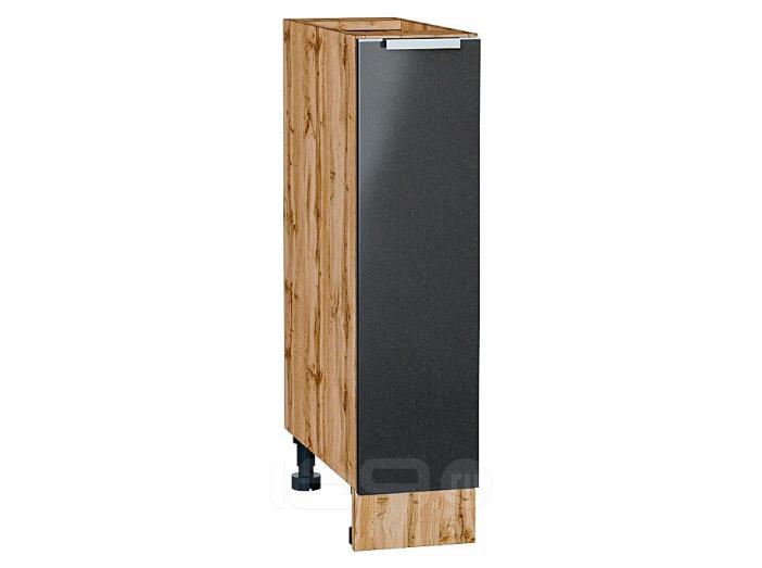 Шкаф нижний с 1-ой дверцей Фьюжн Anthracite Дуб Вотан 816*200*480