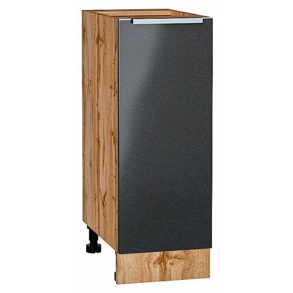 Шкаф нижний с 1-ой дверцей Фьюжн Anthracite Дуб Вотан 816*300*480