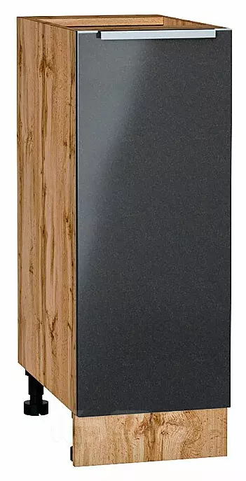 Шкаф нижний с 1-ой дверцей Фьюжн Anthracite Дуб Вотан 816*300*480