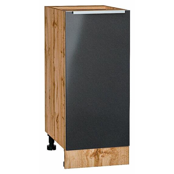 Шкаф нижний с 1-ой дверцей Фьюжн Anthracite Дуб Вотан 816*350*480
