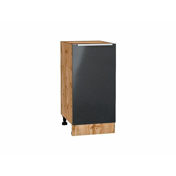 Шкаф нижний с 1-ой дверцей Фьюжн Anthracite Дуб Вотан 816*400*480