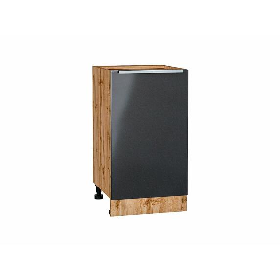 Шкаф нижний с 1-ой дверцей Фьюжн Anthracite Дуб Вотан 816*450*480