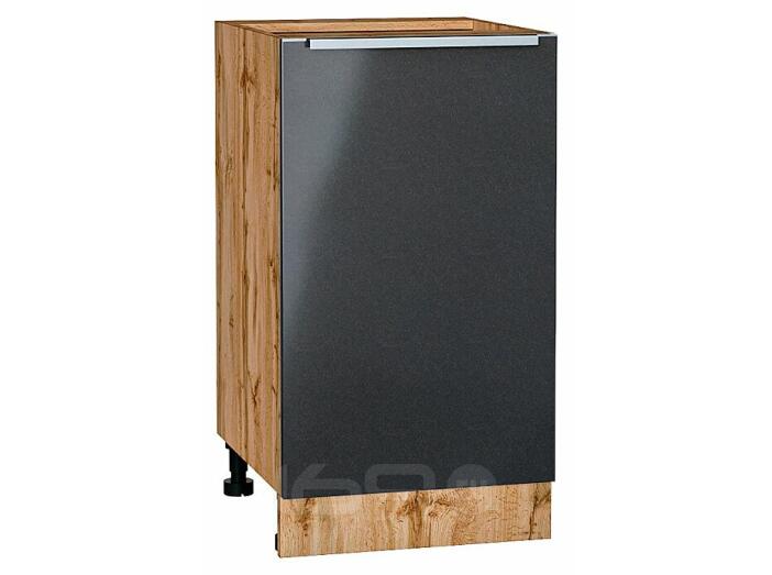 Шкаф нижний с 1-ой дверцей Фьюжн Anthracite Дуб Вотан 816*450*480