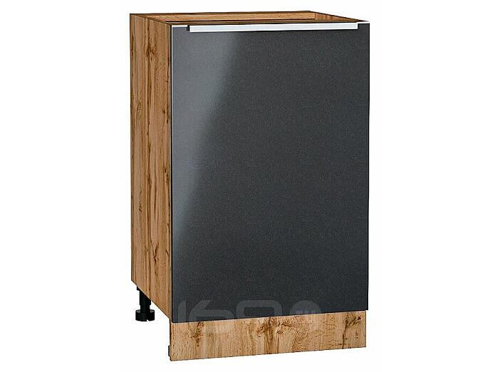 Шкаф нижний с 1-ой дверцей Фьюжн Anthracite Дуб Вотан 816*500*480