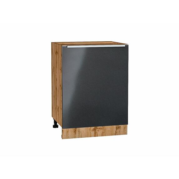 Шкаф нижний с 1-ой дверцей Фьюжн Anthracite Дуб Вотан 816*600*480