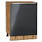 Шкаф нижний с 1-ой дверцей Фьюжн Anthracite Дуб Вотан 816*600*480 Шкаф нижний с 1-ой дверцей Фьюжн Anthracite Дуб Вотан 816*600*480