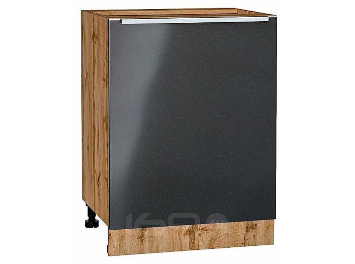 Шкаф нижний с 1-ой дверцей Фьюжн Anthracite Дуб Вотан 816*600*480