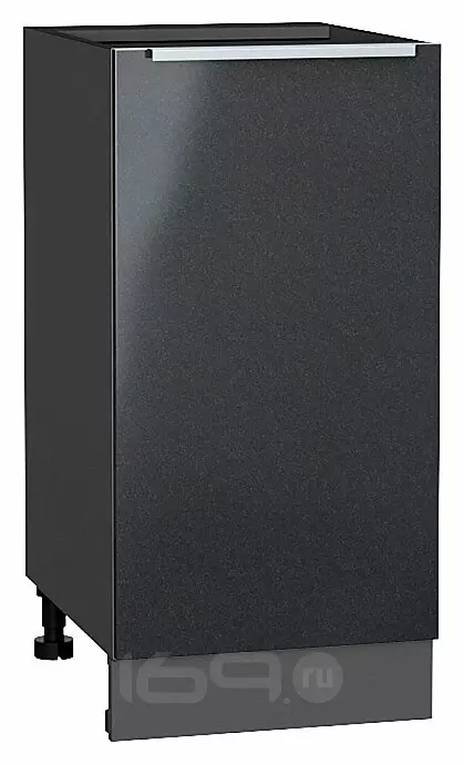 Шкаф нижний с 1-ой дверцей Фьюжн Anthracite Graphite 816*400*480