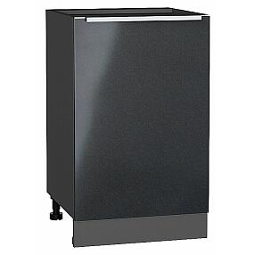 Шкаф нижний с 1-ой дверцей Фьюжн Anthracite Graphite 816*500*480
