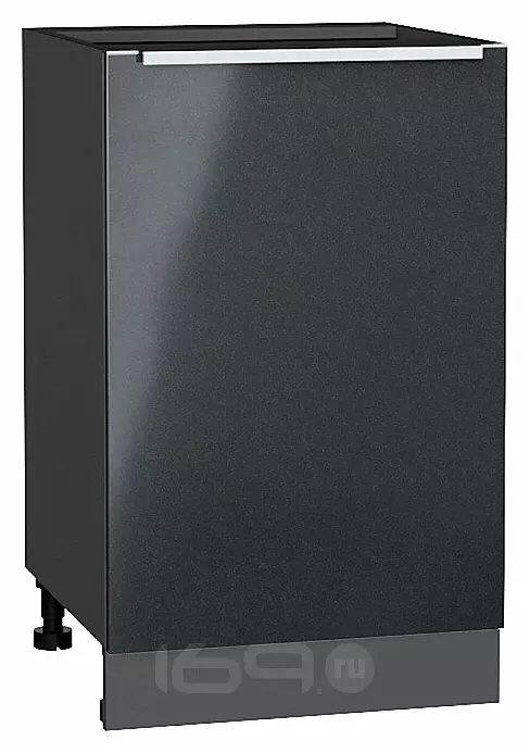 Шкаф нижний с 1-ой дверцей Фьюжн Anthracite Graphite 816*500*480