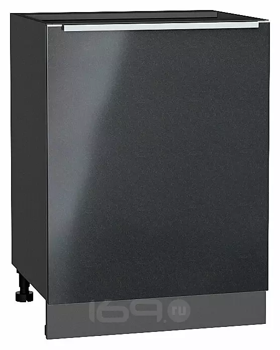 Шкаф нижний с 1-ой дверцей Фьюжн Anthracite Graphite 816*600*480