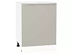 Шкаф нижний с 1-ой дверцей Фьюжн Clay Silk/Белый 816*600*480