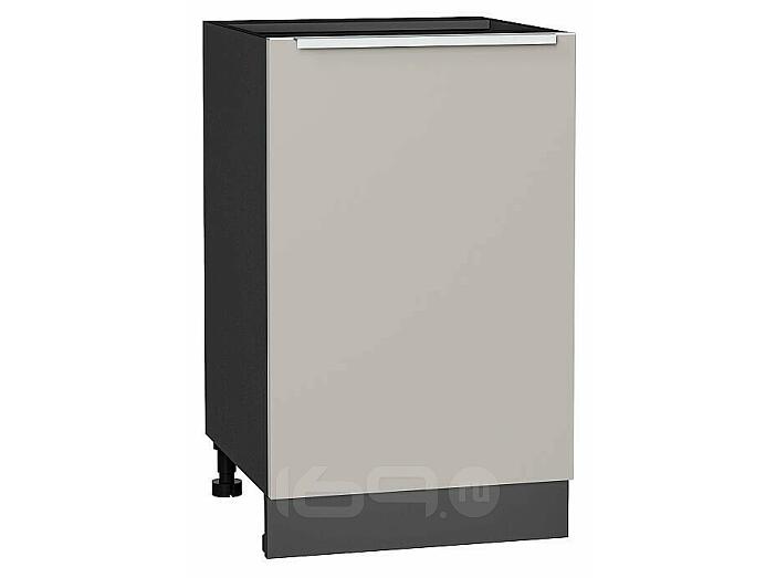 Шкаф нижний с 1-ой дверцей Фьюжн Clay Silk/Graphite 816*500*480