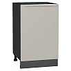 Шкаф нижний с 1-ой дверцей Фьюжн Clay Silk/Graphite 816*500*480