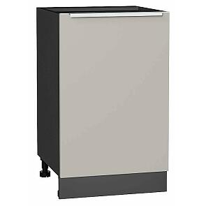 Шкаф нижний с 1-ой дверцей Фьюжн Clay Silk/Graphite 816*500*480