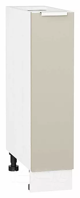 Шкаф нижний с 1-ой дверцей Фьюжн Cream Silk/Белый 816*200*480
