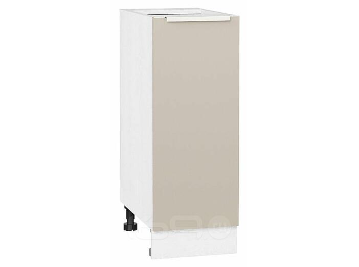 Шкаф нижний с 1-ой дверцей Фьюжн Cream Silk/Белый 816*300*480