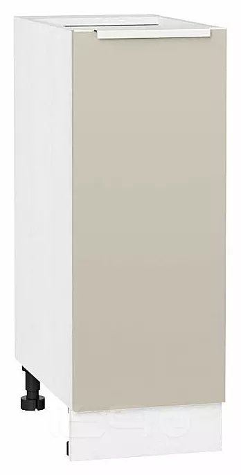 Шкаф нижний с 1-ой дверцей Фьюжн Cream Silk/Белый 816*300*480