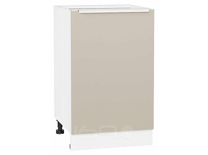 Шкаф нижний с 1-ой дверцей Фьюжн Cream Silk/Белый 816*500*480