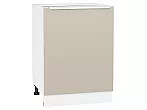 Шкаф нижний с 1-ой дверцей Фьюжн Cream Silk/Белый 816*600*480