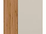 Шкаф нижний с 1-ой дверцей Фьюжн Cream Silk/Дуб Вотан 816*200*480