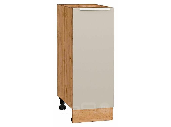 Шкаф нижний с 1-ой дверцей Фьюжн Cream Silk/Дуб Вотан 816*300*480