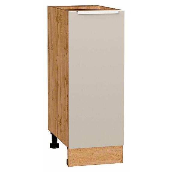 Шкаф нижний с 1-ой дверцей Фьюжн Cream Silk/Дуб Вотан 816*300*480