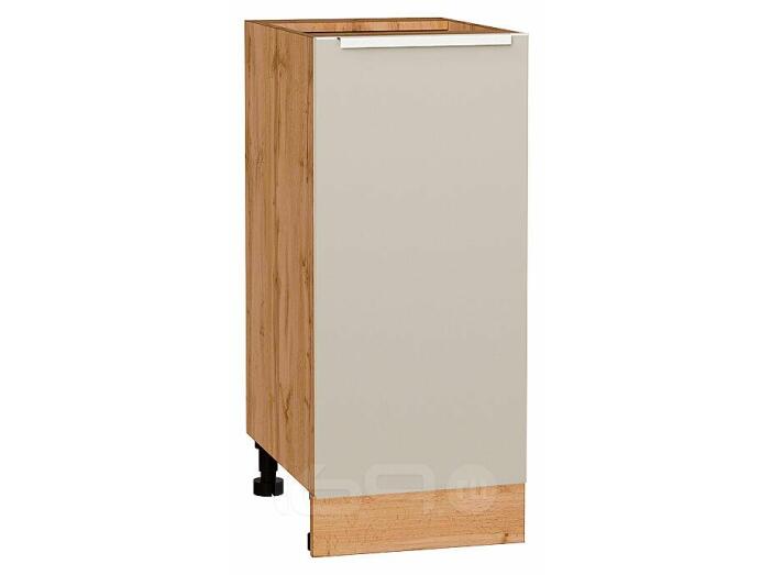 Шкаф нижний с 1-ой дверцей Фьюжн Cream Silk/Дуб Вотан 816*350*480