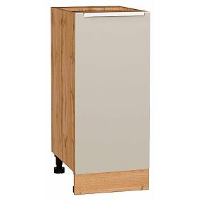 Шкаф нижний с 1-ой дверцей Фьюжн Cream Silk/Дуб Вотан 816*350*480