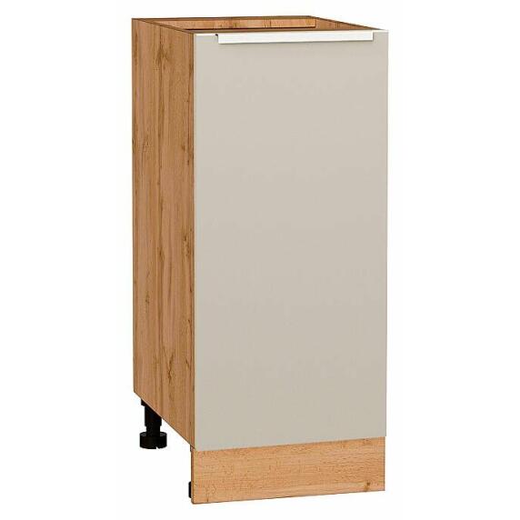 Шкаф нижний с 1-ой дверцей Фьюжн Cream Silk/Дуб Вотан 816*350*480