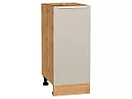 Шкаф нижний с 1-ой дверцей Фьюжн Cream Silk/Дуб Вотан 816*350*480