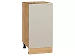 Шкаф нижний с 1-ой дверцей Фьюжн Cream Silk/Дуб Вотан 816*400*480