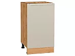 Шкаф нижний с 1-ой дверцей Фьюжн Cream Silk/Дуб Вотан 816*450*480
