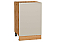 Шкаф нижний с 1-ой дверцей Фьюжн Cream Silk/Дуб Вотан 816*500*480