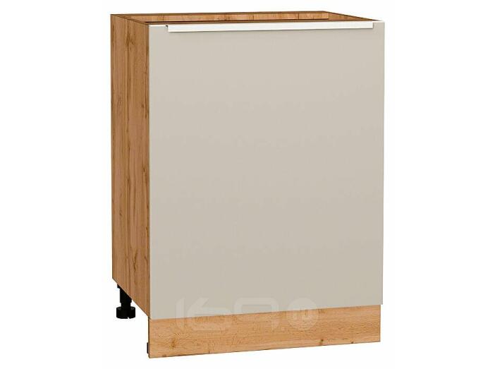 Шкаф нижний с 1-ой дверцей Фьюжн Cream Silk/Дуб Вотан 816*600*480