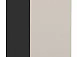 Шкаф нижний с 1-ой дверцей Фьюжн Cream Silk/Graphite 816*200*480