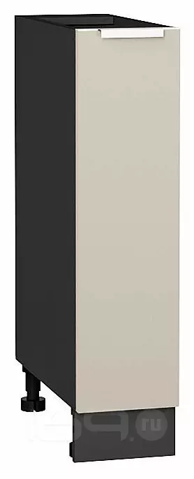 Шкаф нижний с 1-ой дверцей Фьюжн Cream Silk/Graphite 816*200*480