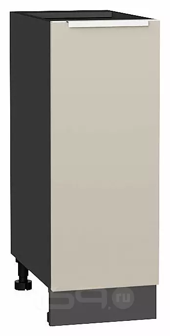 Шкаф нижний с 1-ой дверцей Фьюжн Cream Silk/Graphite 816*300*480