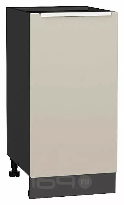 Шкаф нижний с 1-ой дверцей Фьюжн Cream Silk/Graphite 816*400*480