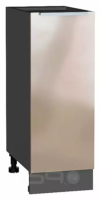 Шкаф нижний с 1-ой дверцей Фьюжн Gallant Graphite 816*300*480