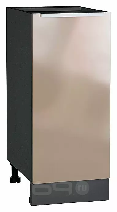 Шкаф нижний с 1-ой дверцей Фьюжн Gallant Graphite 816*350*480