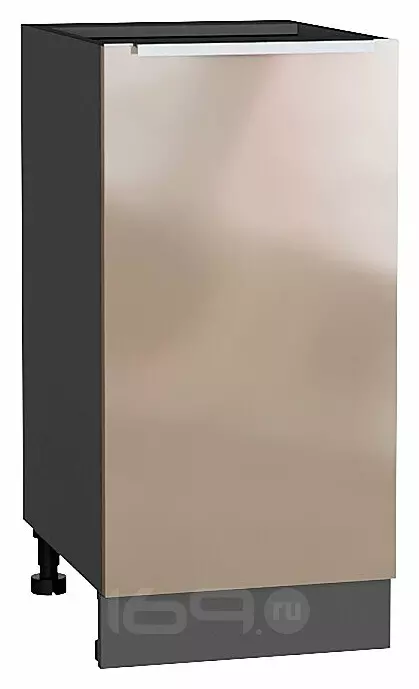 Шкаф нижний с 1-ой дверцей Фьюжн Gallant Graphite 816*400*480