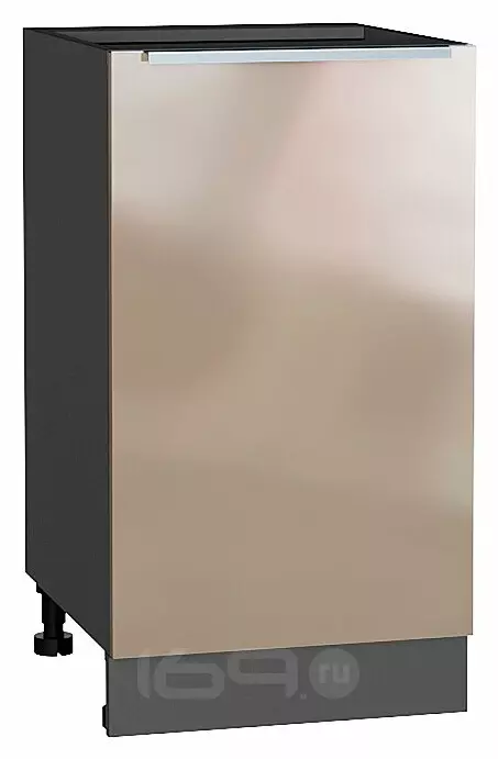 Шкаф нижний с 1-ой дверцей Фьюжн Gallant Graphite 816*450*480