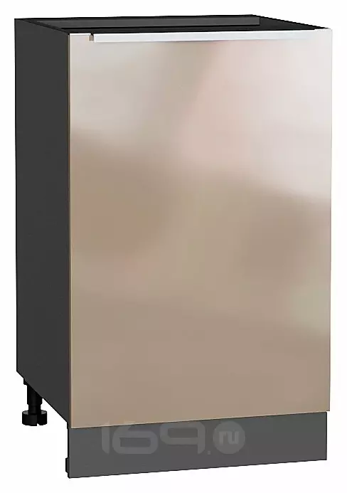 Шкаф нижний с 1-ой дверцей Фьюжн Gallant Graphite 816*500*480