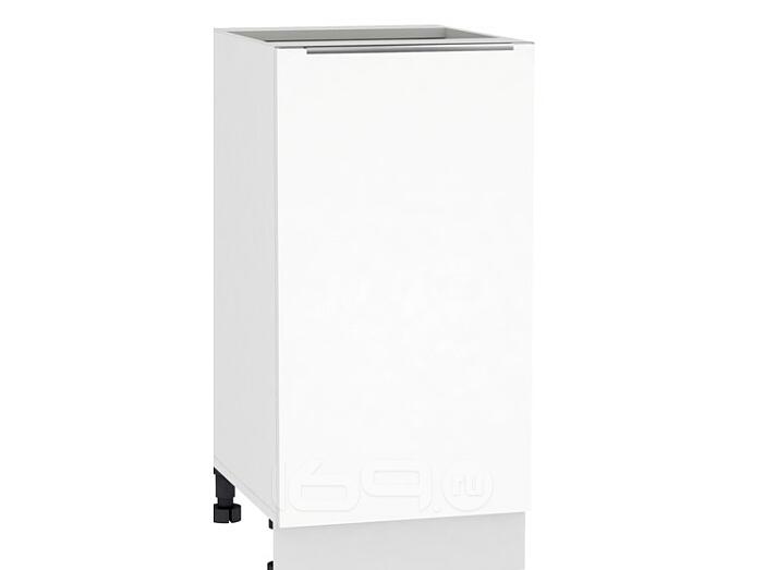 Шкаф нижний с 1-ой дверцей Фьюжн Н 400 Brilliant-Белый