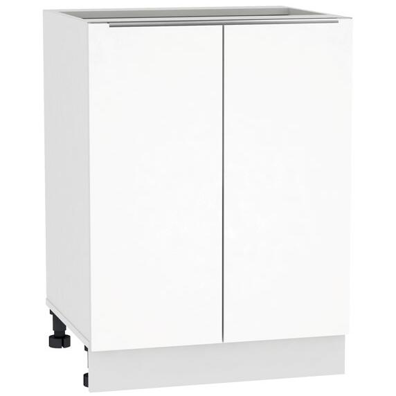 Шкаф нижний с 2-мя дверцами Фьюжн Н 600 Brilliant-Белый