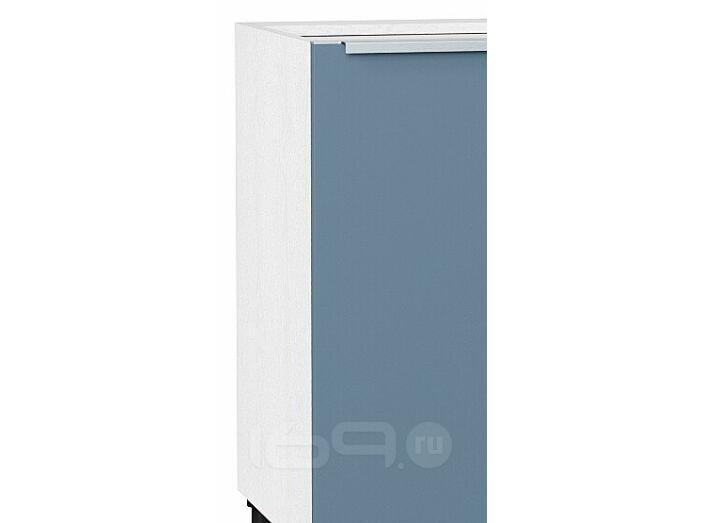 Шкаф нижний с 1-ой дверцей Фьюжн Н 400 Silky Blue-Белый