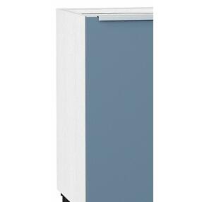 Шкаф нижний с 1-ой дверцей Фьюжн Н 400 Silky Blue-Белый