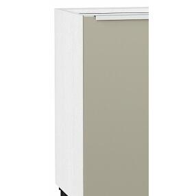 Шкаф нижний с 1-ой дверцей Фьюжн Н 400 Silky Grey-Белый