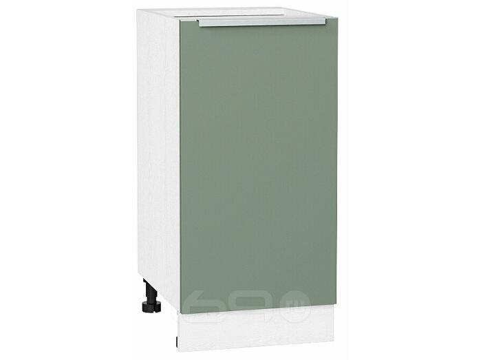 Шкаф нижний с 1-ой дверцей Фьюжн Н 400 Silky Mint-Белый